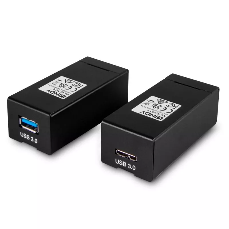 Πομποδέκτης και δέκτης AV Lindy 200 m Fibre Optic USB 3.0 Extender