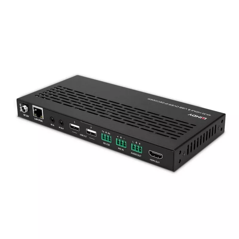 Δέκτης AV Lindy 4K30 HDMI και USB over IP System – Decoder