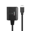 Lindy διαχωριστής HDMI 4K60 2 θυρών καλώδιο μαύρο 3840x2160