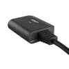 Lindy διαχωριστής HDMI 4K60 2 θυρών καλώδιο μαύρο 3840x2160