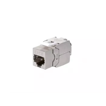 Equip Cat 8.1 Θωρακισμένο Keystone Jack χωρίς εργαλεία 8 τεμ. Ανοξείδωτο ατσάλι RJ-45