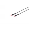 Καλώδιο δικτύου Lanview LV-6AFTP-FLEX-ANG-02B RJ45 Cat6A 2m Μαύρο
