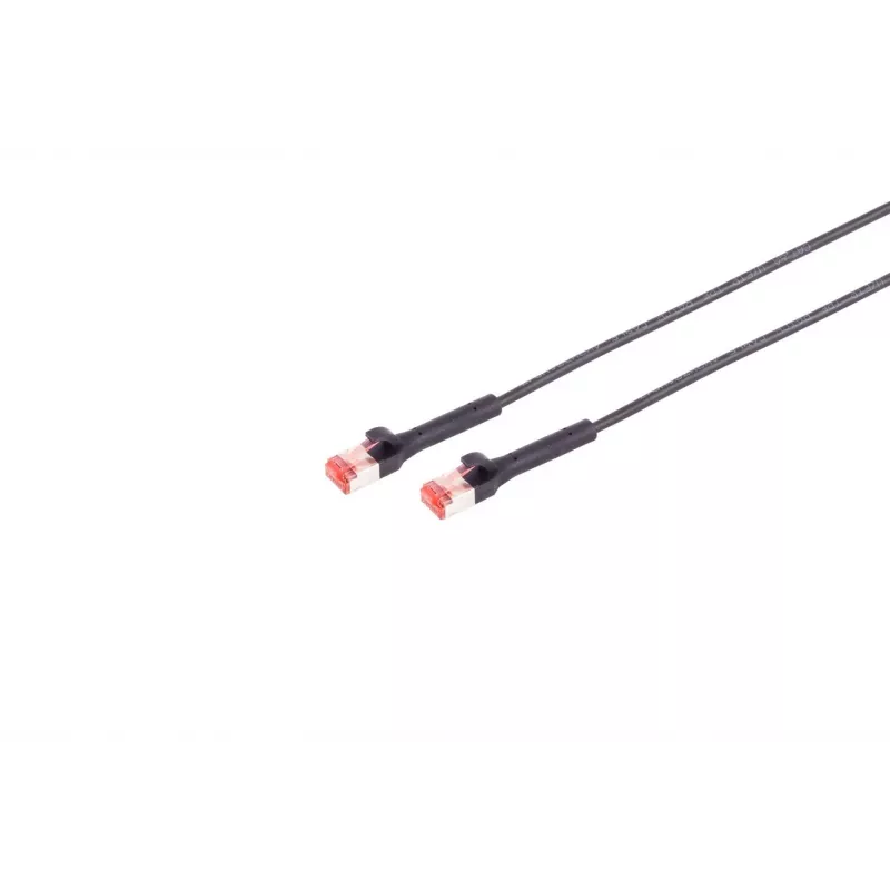 Καλώδιο δικτύου Lanview LV-6AFTP-FLEX-ANG-02B RJ45 Cat6A 2m Μαύρο