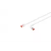 Καλώδιο δικτύου Lanview LV-6AFTP-FLEX-ANG-03W RJ45 Cat6A 3m Λευκό
