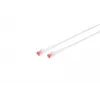 Lanview LV-6AFTP-FLEX-ANG-075W Cat6A FTP εύκαμπτο γωνιακό καλώδιο δικτύου RJ45 με προστατευτικό κάλυμμα, χωρίς αλογόνα, 0,75 m, λευκό