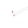 Lanview LV-6AFTP-FLEX-ANG-075W Cat6A FTP εύκαμπτο γωνιακό καλώδιο δικτύου RJ45 με προστατευτικό κάλυμμα, χωρίς αλογόνα, 0,75 m, λευκό