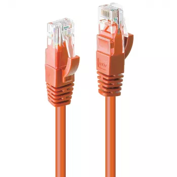 Καλώδιο δικτύου Lindy 15m RJ-45 Cat6 U/UTP πορτοκαλί
