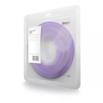 Καλώδιο δικτύου Lindy 0,5 m RJ-45 Cat6 U/UTP μωβ