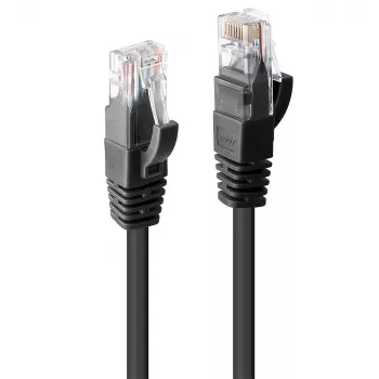 Καλώδιο δικτύου Lindy 10m Cat.6 RJ-45 U/UTP μαύρο