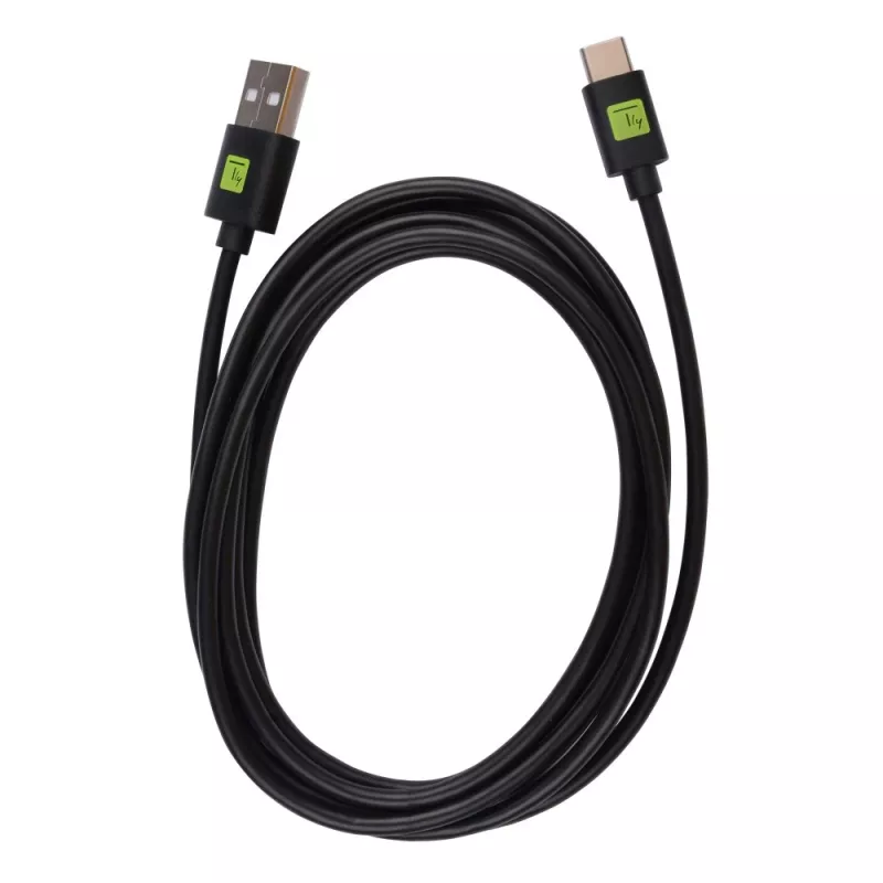 Techly ICOC-MUSB31-CMAM20T καλώδιο USB 3.1, USB-A αρσενικό σε USB-C αρσενικό, 2 m, μαύρο