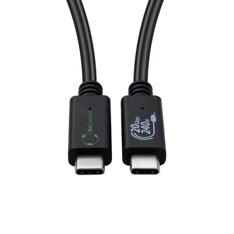Microconnect ECO-USB3.2CC0.25 Καλώδιο USB USB 3.2 Gen 2x2 0,25 m USB-C μαύρο