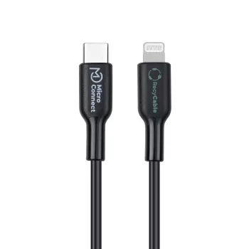 Microconnect ECO-USB3.1CL1 Καλώδιο Lightning 1m μαύρο βύσμα USB-C