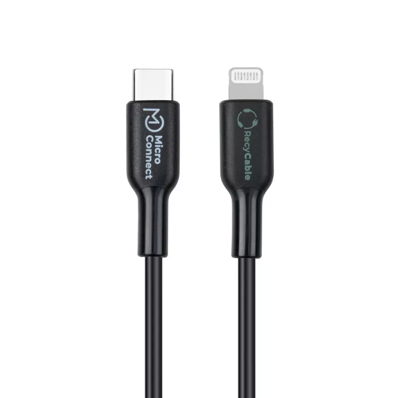 Microconnect ECO-USB3.1CL1 Καλώδιο Lightning 1m μαύρο βύσμα USB-C