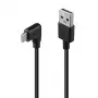 Καλώδιο USB Lindy 32000 — USB 2.0, USB-A σε USB-C, 0,5 m, μαύρο