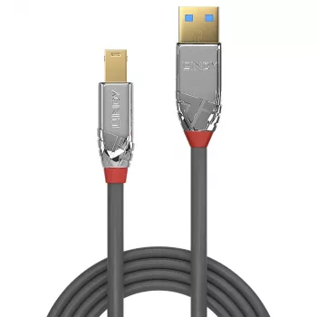 Καλώδιο USB Lindy 3 m USB 3.2 Type-A σε B 5 Gbit/s Cromo Line