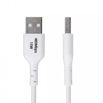 StarTech.com 1m καλώδιο φόρτισης USB-A σε USB-C, φόρτιση & συγχρονισμός, 3A, USB 2.0, περίβλημα TPE – λευκό καλώδιο φόρτισης USB