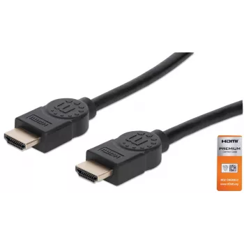 Καλώδιο HDMI αρσενικό σε αρσενικό Manhattan HDMM2MP 1,8 m μαύρο