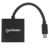 Manhattan 152570 ενεργός προσαρμογέας Mini DisplayPort σε HDMI, αρσενικό–θηλυκό, 4K, θωρακισμένος, μαύρος