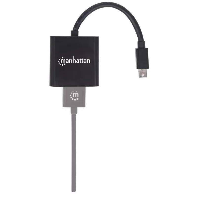 Manhattan 152570 ενεργός προσαρμογέας Mini DisplayPort σε HDMI, αρσενικό–θηλυκό, 4K, θωρακισμένος, μαύρος