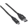 Καλώδιο USB-C σε USB-A Manhattan 354974 2m αρσενικό σε αρσενικό
