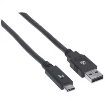 Καλώδιο USB-C σε USB-A Manhattan 354974 2m αρσενικό σε αρσενικό