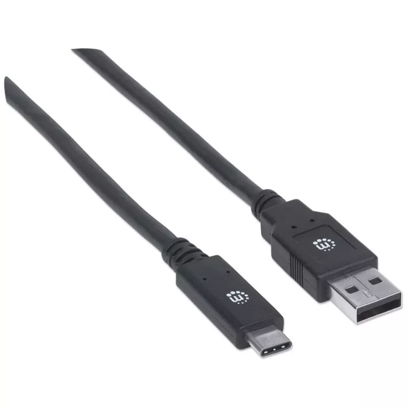 Καλώδιο USB-C σε USB-A Manhattan 354974 2m αρσενικό σε αρσενικό