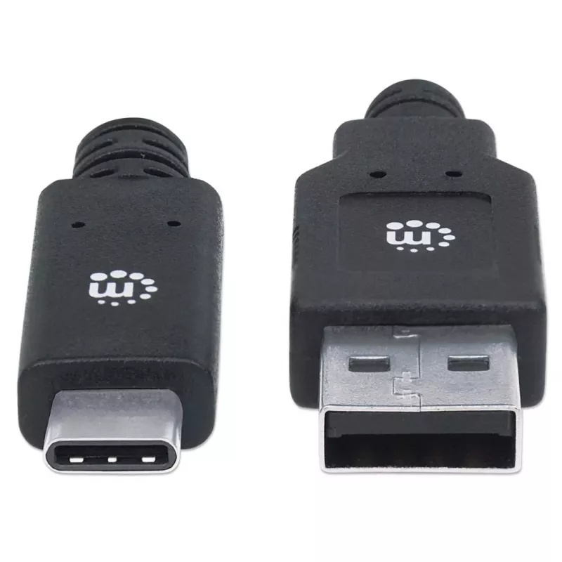 Καλώδιο USB-C σε USB-A Manhattan 354974 2m αρσενικό σε αρσενικό