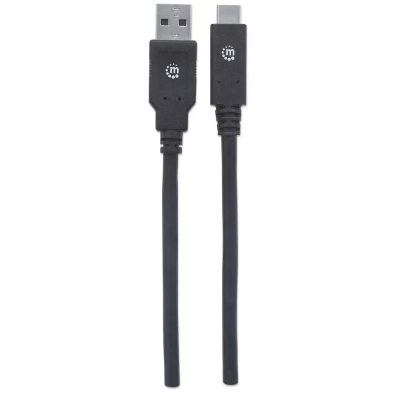 Καλώδιο USB-C σε USB-A Manhattan 354974 2m αρσενικό σε αρσενικό