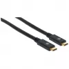 Καλώδιο USB-C Manhattan USB315CC2M 2 m αρσενικό σε αρσενικό μαύρο