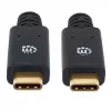Καλώδιο USB-C Manhattan USB315CC2M 2 m αρσενικό σε αρσενικό μαύρο