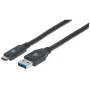 Καλώδιο USB-C σε USB-A Manhattan 354981 3 m αρσενικό σε αρσενικό