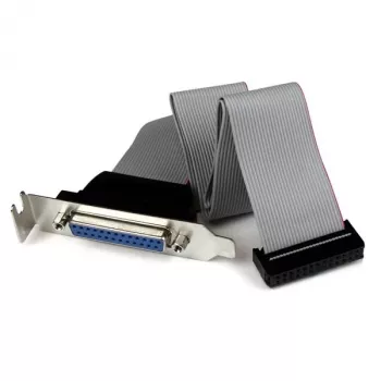 Προσαρμογέας καλωδίου StarTech.com Low-Profile 16 ιντσών Parallel Port Header με βραχίονα υποδοχής – DB25 (F) σε IDC26