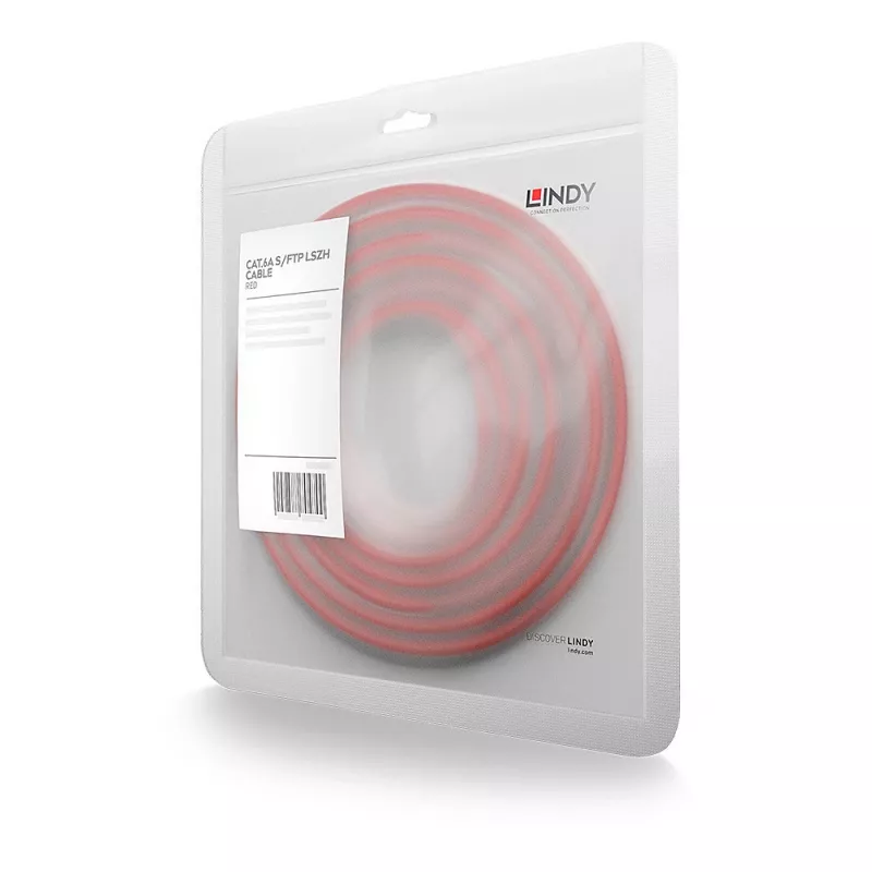 Lindy 47164 Καλώδιο δικτύου κόκκινο 2 m Cat6a S/FTP (S-STP)