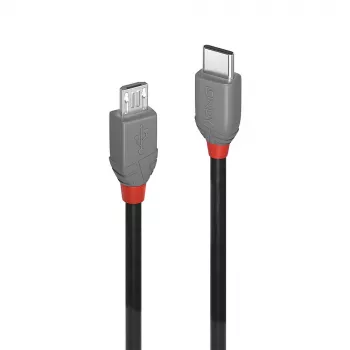 Lindy 3m καλώδιο USB 2.0 Type-C σε Micro-B, Anthra Line