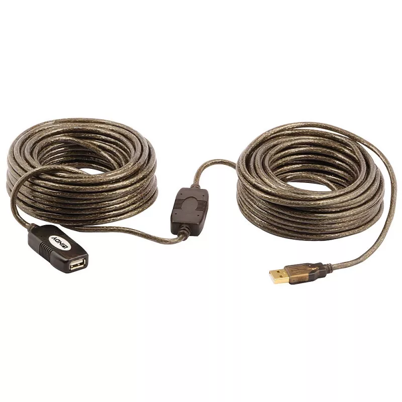 Lindy 42631 ενεργό καλώδιο προέκτασης USB 2.0, τύπου A M/F, 20 m