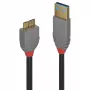 Lindy 1m καλώδιο USB 3.2 Type-A σε Micro-B, 5Gbit/s, Anthra Line