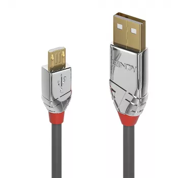 Lindy 2m καλώδιο USB 2.0 Type-A σε Micro-B, Cromo Line