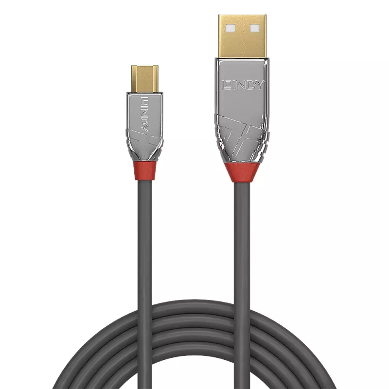 Lindy 2m καλώδιο USB 2.0 Type-A σε Micro-B, Cromo Line