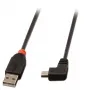 Καλώδιο USB Lindy USB2.0 A/Mini-B 90° 0,5m