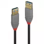 Lindy 0,5m καλώδιο επέκτασης USB 3.2 Type-A, 5 Gbit/s, Anthra Line