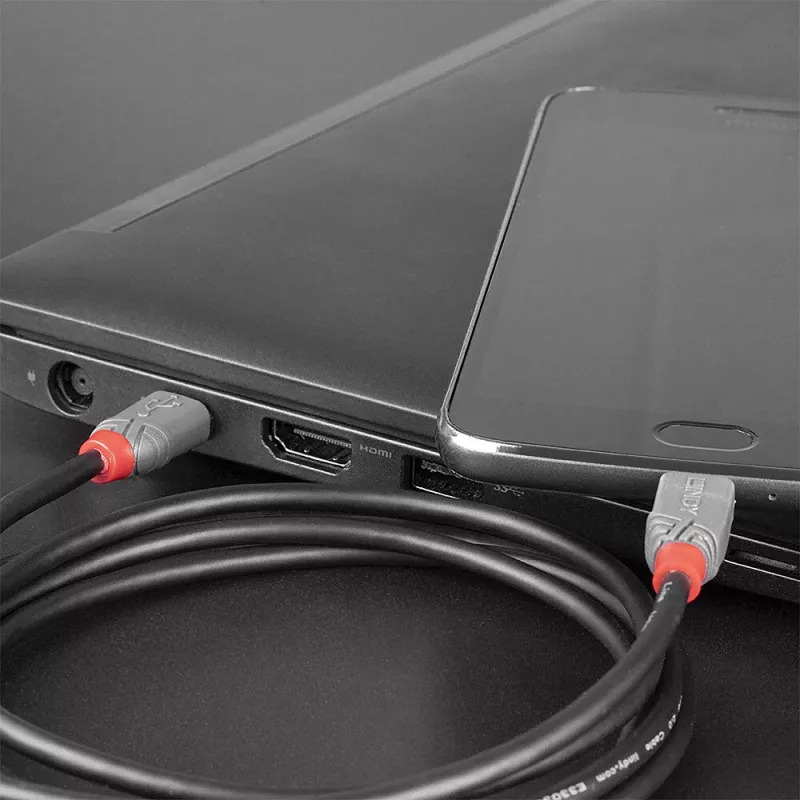 Lindy 1m καλώδιο USB 2.0 Type-C σε Micro-B, Anthra Line