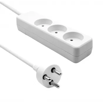 Microconnect MC-GRU0350DK προέκταση ρεύματος 5m 3 υποδοχές AC εσωτερικού χώρου λευκό
