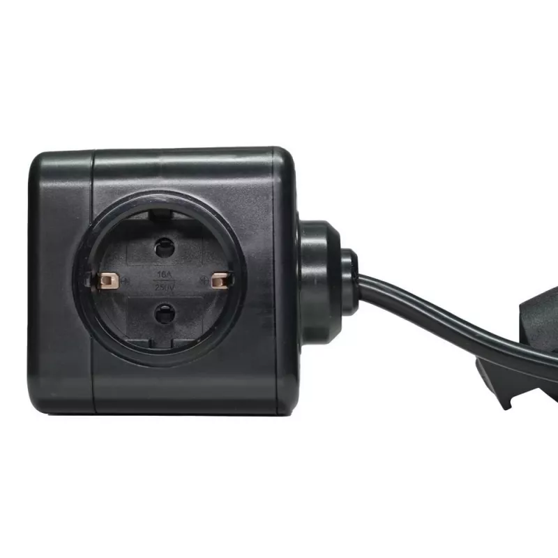 Microconnect GRUCUBE2USB-B3 προέκταση ρεύματος 3m 3 υποδοχές AC εσωτερικού χώρου μαύρο
