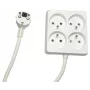 Microconnect MC-PSSQUARE040150FRW προέκταση ρεύματος 1,5m 4 υποδοχές AC εσωτερικού χώρου λευκό