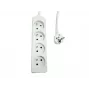 Πολύπριζο MicroConnect MC-PS040150FRW — 4 θέσεων, γαλλικές υποδοχές Type-E