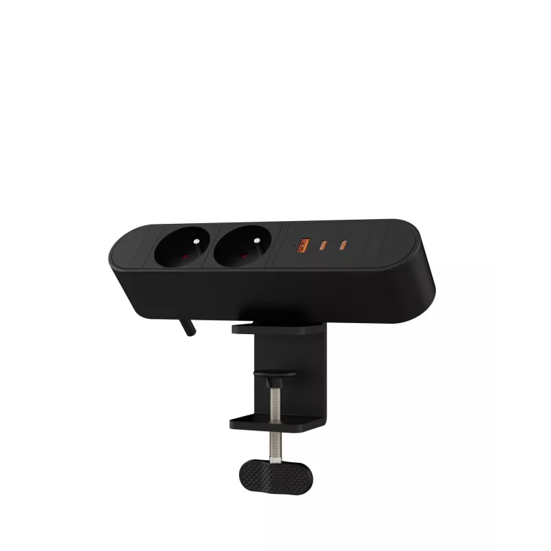 Πολύπριζο γραφείου MicroConnect MC-MDPS-FR2-67W — 2 πρίζες, 67W συνολική ισχύς