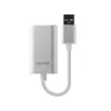 Μετατροπέας ήχου Lindy USB Type-A σε μετατροπέα ήχου, ασημί/λευκό, 25 g