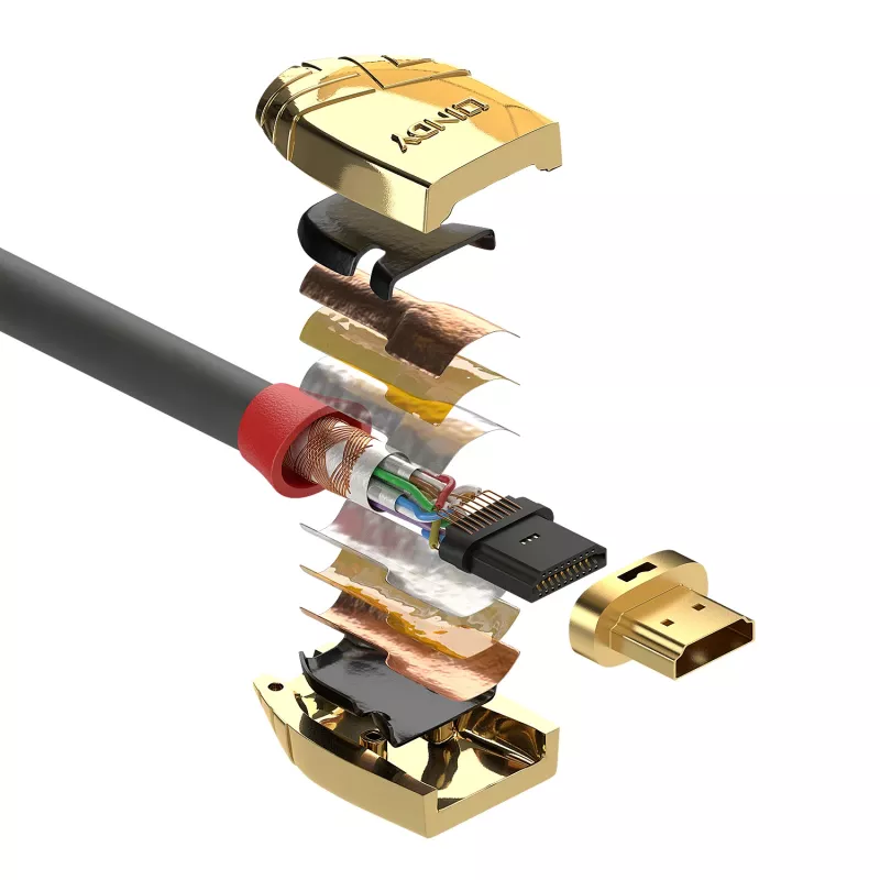 Καλώδιο High Speed HDMI Lindy 2m, Gold Line