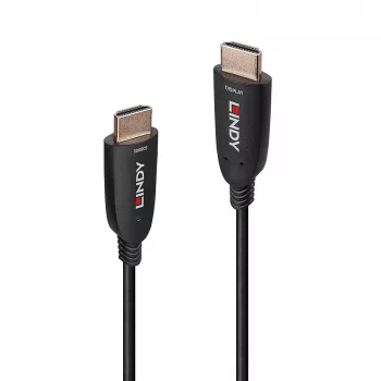 Καλώδιο Lindy 40m Fibre Optic Hybrid HDMI 8K60 48 Gbit/s μαύρο