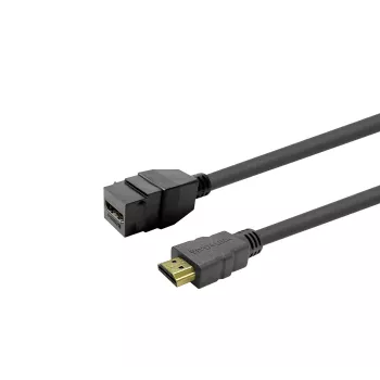 Υποδοχή θηλυκή HDMI Keystone VivoLink PROKEYHDMIFM2B μαύρο, module υποδοχής HDMI για πρίζες τοίχου και patch panels